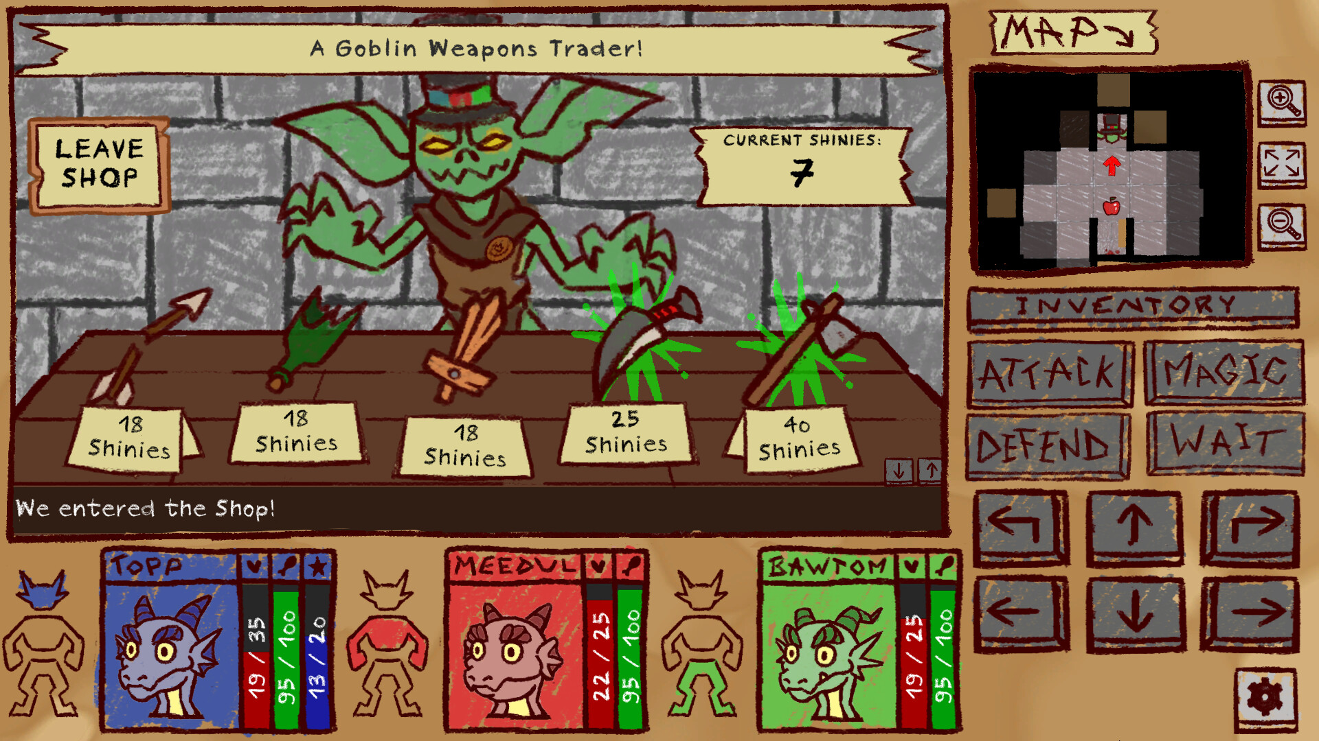 Screenshots of the game (or no)